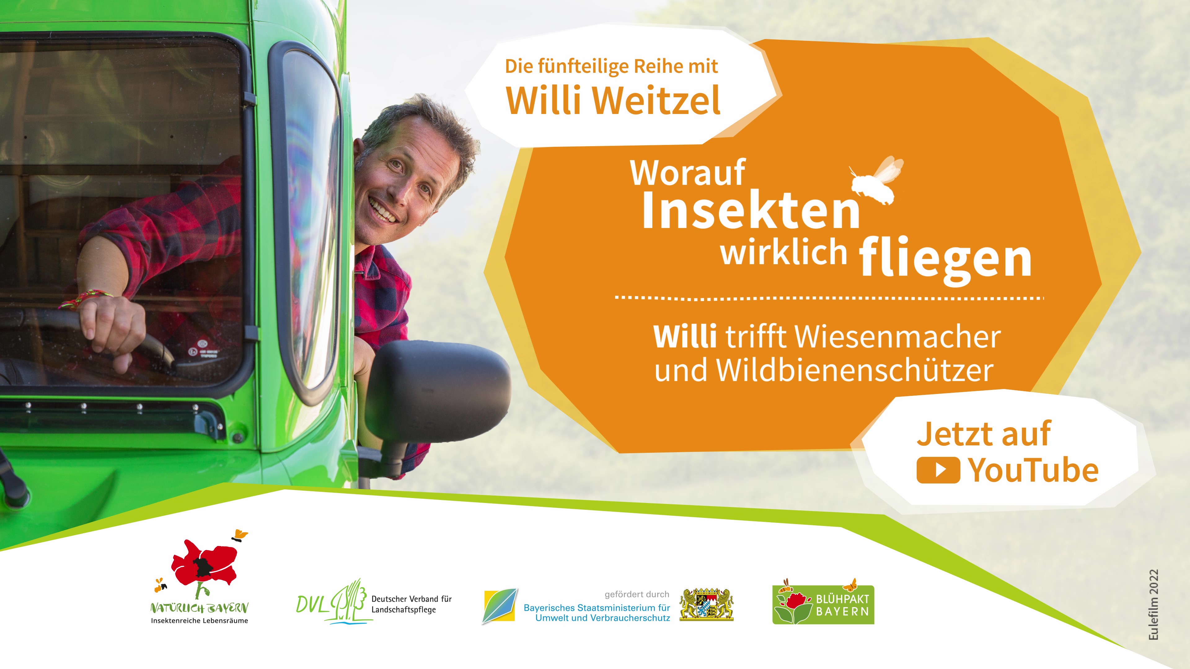 Worauf Insekten wirklich fliegen- Willi Weitzel unterwegs am Golfplatz Gäuboden
